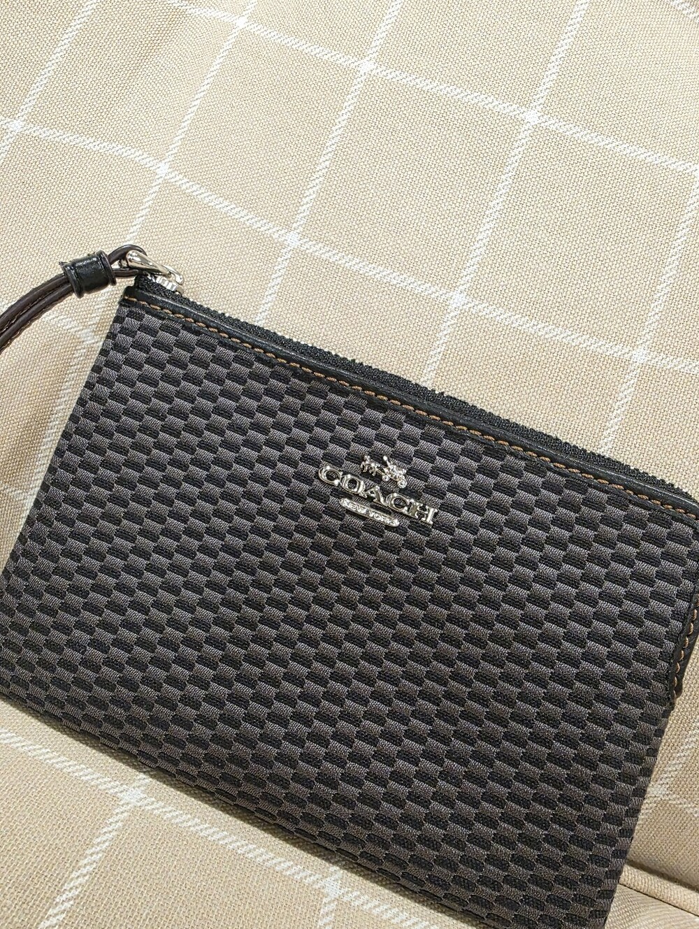 Coach Y2K Jacquard Legacy F13311 Zip Wristlet - NWOT